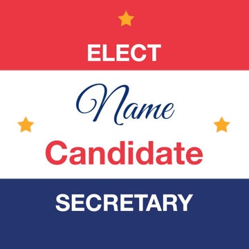 Picture of Political Campaign 2 - 2.5" x 2.5" Circle