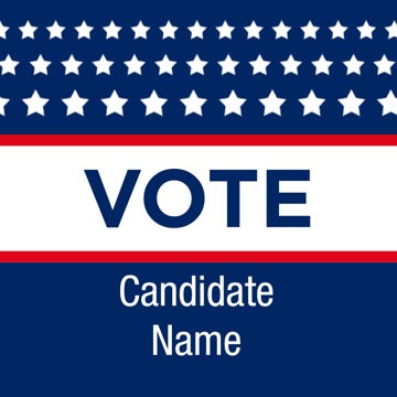 Picture of Political Campaign 3 - 2.5" x 2.5" Circle