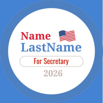 Picture of Political Campaign Rectangle 1 - 2.5" x 2.5" Circle
