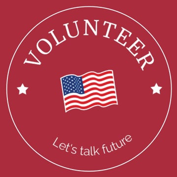 Picture of Volunteer Campaign - 2.5" x 2.5" Circle