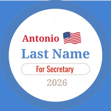 Picture of Political Campaign Rectangle 2 - 3" x 3" Circle