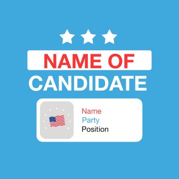 Picture of Political Campaign 5 - 3" x 3" Circle