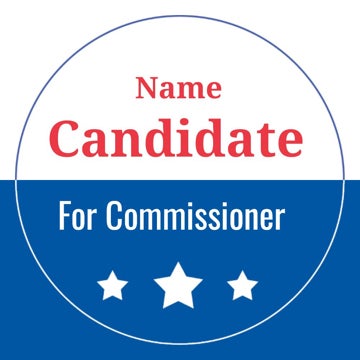 Picture of Political Campaign 6 - 3" x 3" Circle